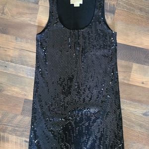 Michael Kors Black Sequence Dress Small/Petit
